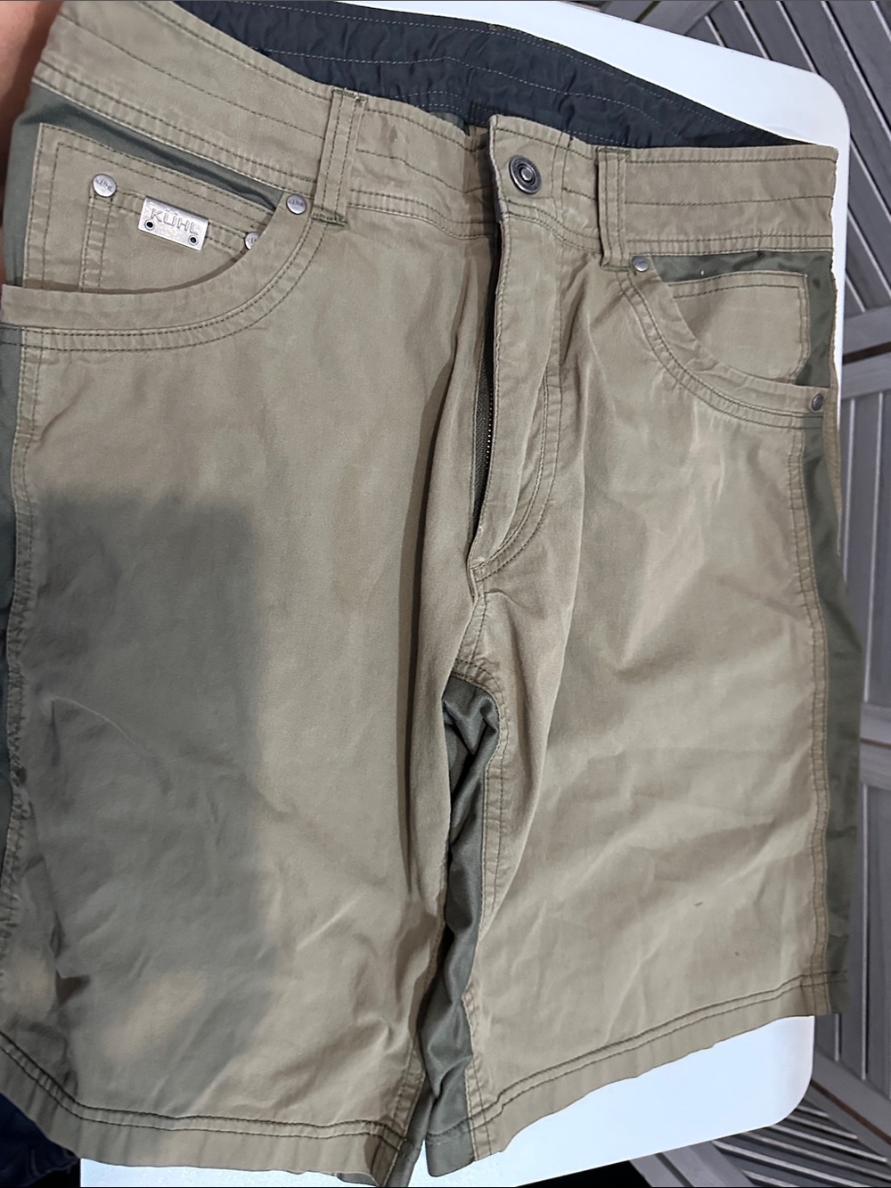 Kuhl Men's Olive/Tan Cargo Shorts